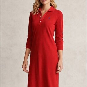 Ralph Lauren Red Long Sleeve Dress